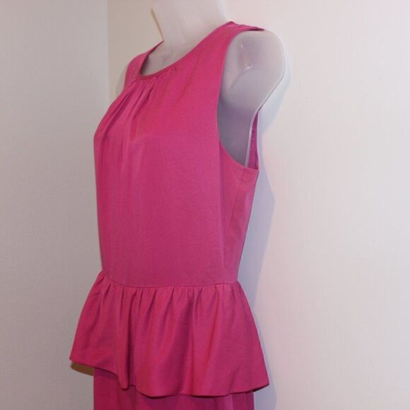 Trina Turk Kiran Pink Sleeveless Peplum Cocktail Dress Women Size 6 . - Picture 8 of 12
